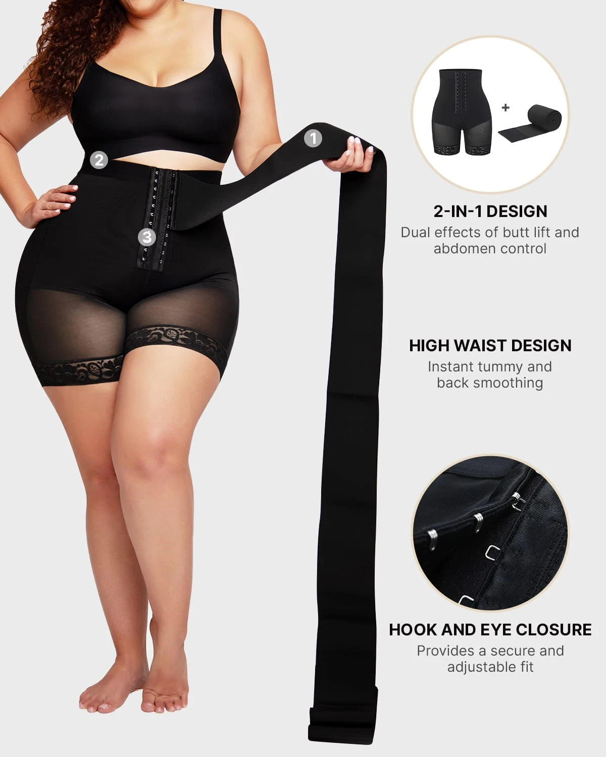 Comfort Fit Booty Lift Shorts